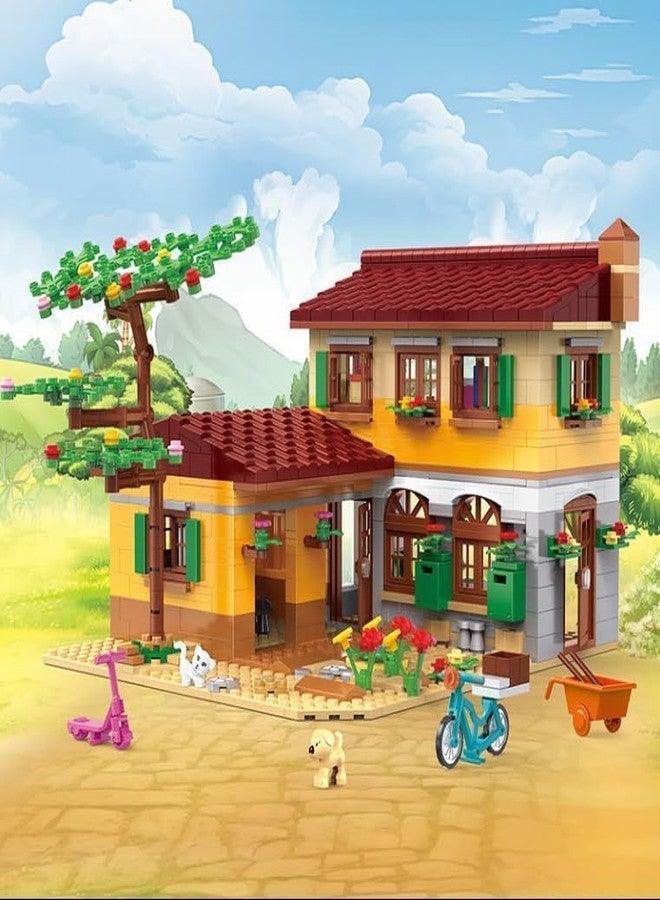 Gemcza Countryside Villa Building Blocks Set - DIY Family House Construction Toy for Kids Ages 6+ | Garden, Pets, Scooter & Bike Accessories Included - Image 5